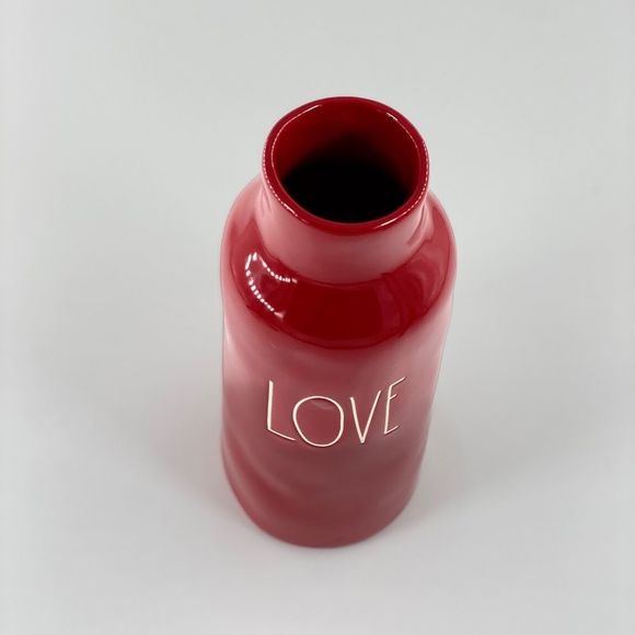 Rae Dunn Red Love Vase with White Letters - Picture 10 of 15